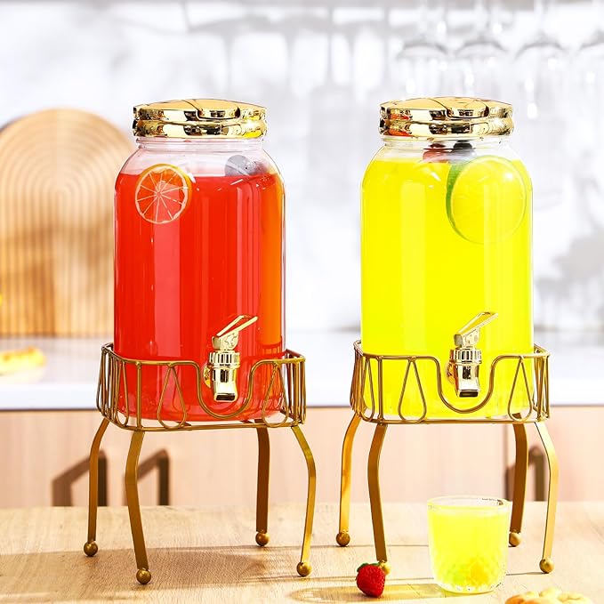 Tanlade 2 Pcs Plastic Drink Dispenser