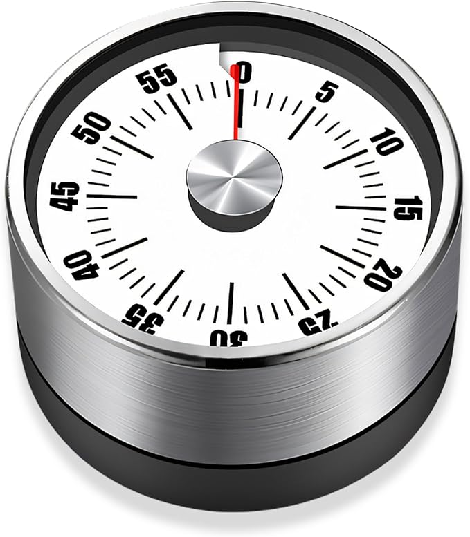 Premium Mechanical Kitchen Timer, No Battery Required, Magnetic Base, Twist by Unknown