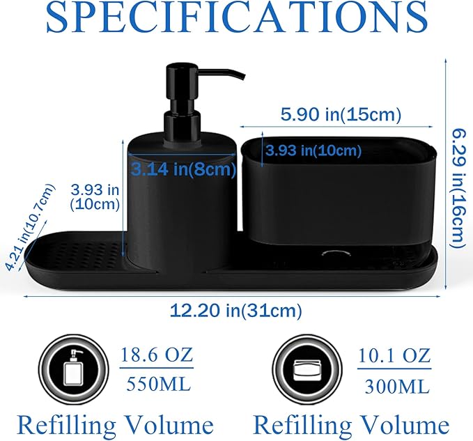 Kitchen Soap Dispenser Set - Image 2