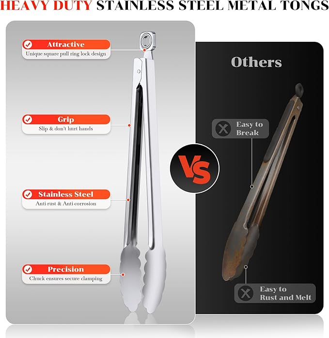 Kitchen Tongs for Cooking - Image 3
