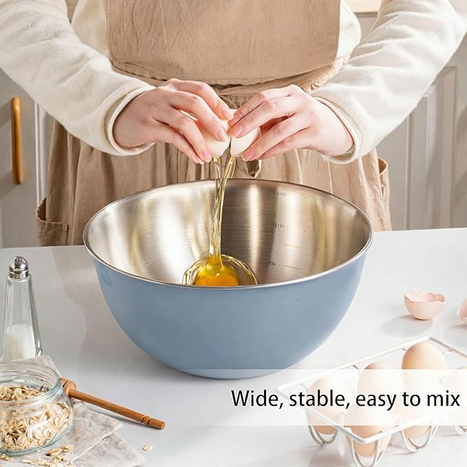 304 Stainless Steel Kitchen Colander Set, 3.5QT Colander - Image 8
