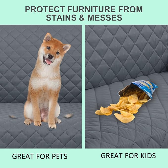 Reversible Loveseat Sofa Covers Couch Cover Furniture Protector - Image 4