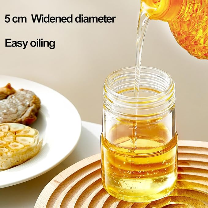 Glass Oil Dispenser with Heat Resistant Brush, Oil Dispenser Bottle with - Image 5