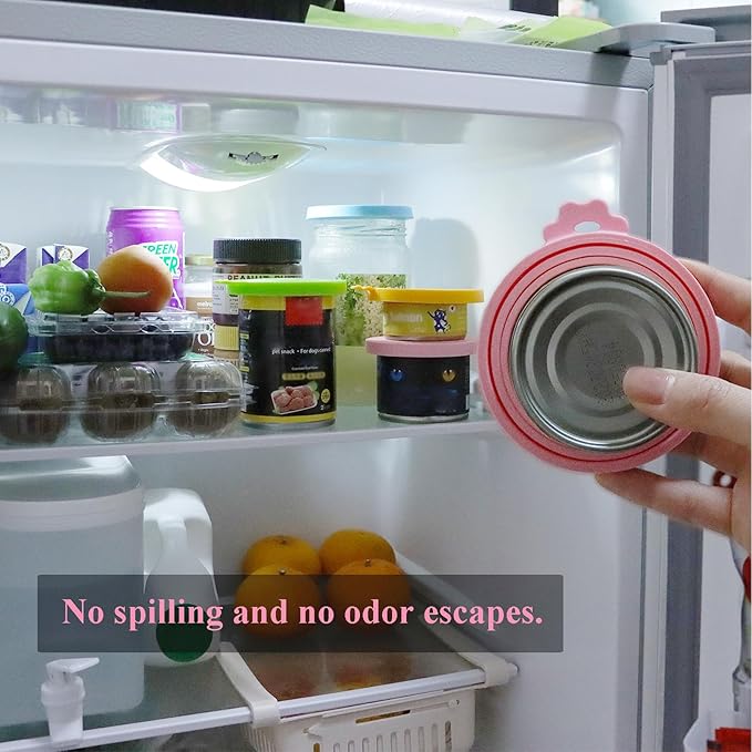 Food Can Lids, One Tin Cap Fit Most Standard Size Dog Cat Food - Image 5