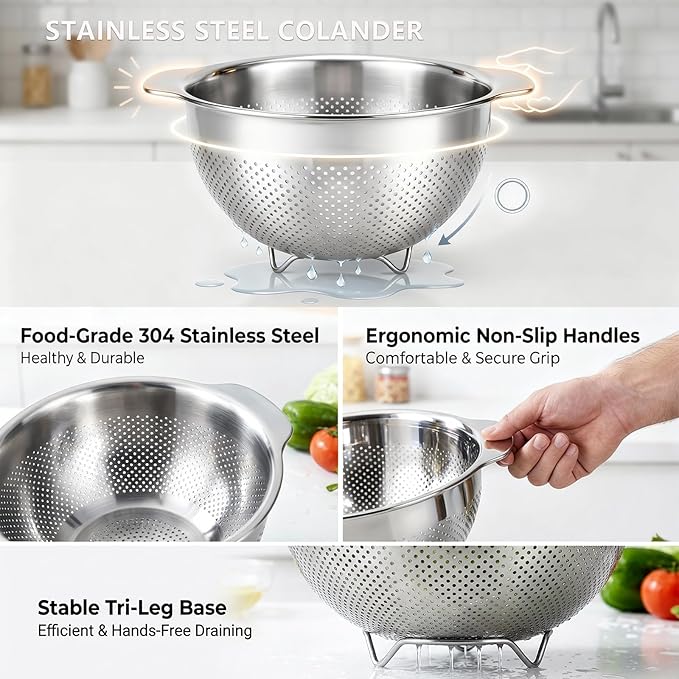 Metal Strainer with Handle - Image 7