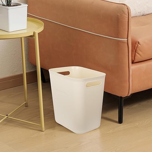 UUJOLY Plastic Small Trash Can Wastebasket, Garbage Container Basket - Image 4