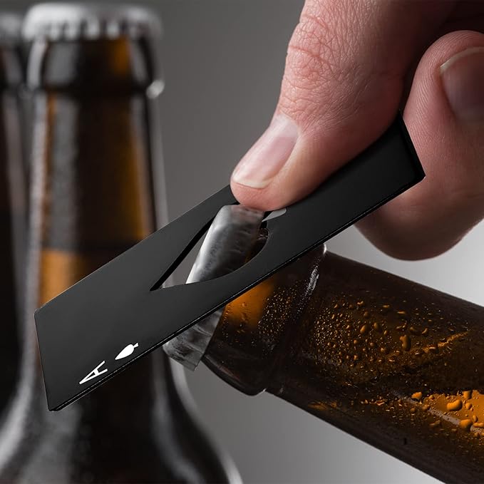 Chumia Poker Card Bottle Openers Stainless Steel Poker Card Beer Ace Bottle Cap - Image 4