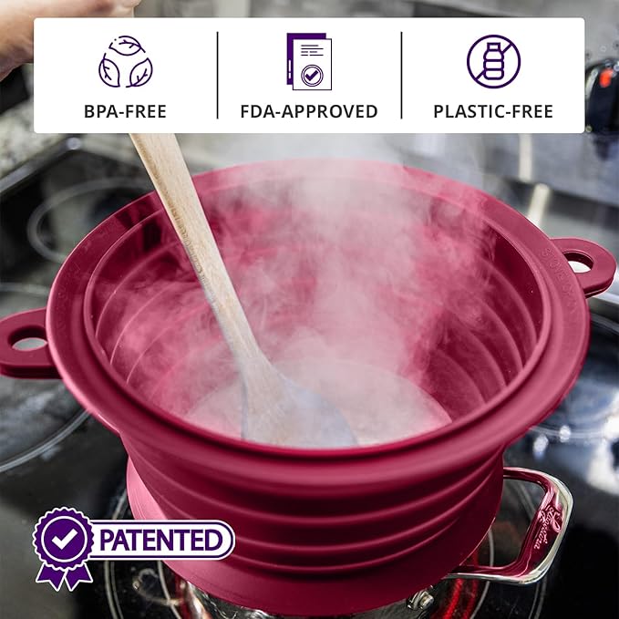 L.I.Q Silicone Splatter Guard – Fits 8 and 10 Inch Pots – Microwave Safe and - Image 7