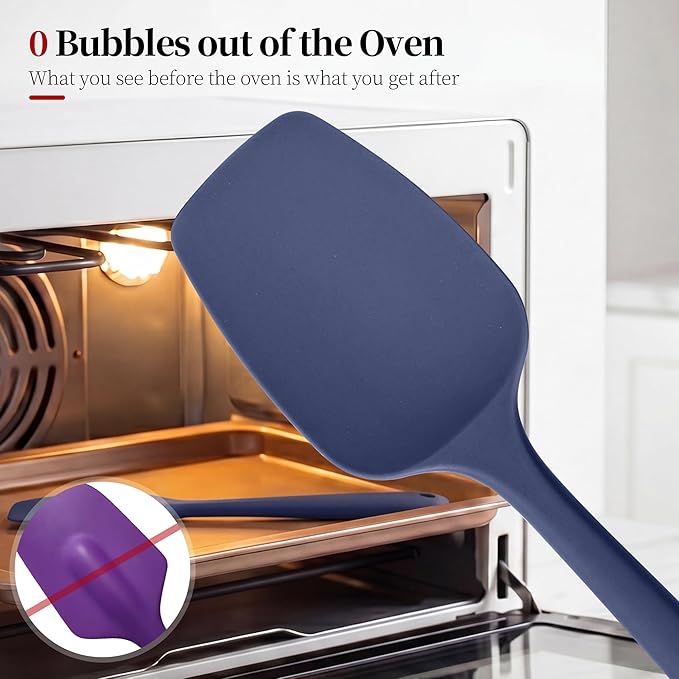 600ºF Heat Resistant Spatula, 11.34 inch High Heat Food Safe Semless Kitchen - Image 4