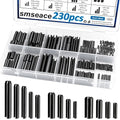 230Pcs Roll Pin Set SAE 1/16 5/64 3/32 1/8 5/32 3/16 7/32 1/4 5/16 3/8 Inch by Seept