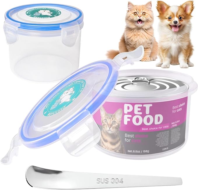 REFLYING Canned Cat Food Storage Lids, Reusable Airtight Can Cover Pet Food by REFLYING