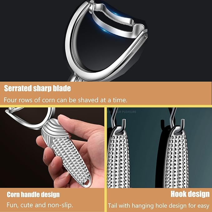 Corn Peeler for Corn on the Cob, 2026 Upgraded corn cob stripper tool, Corn on - Image 4