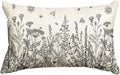 AVOIN colorlife Wildflowers Spring Antique Herbs Throw Pillow Cover, 12 x 20 by AVOINcolorlife