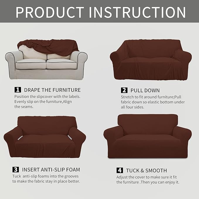Easy-Going Stretch Chair Sofa Slipcover 1-Piece Couch Sofa Cover Furniture - Image 6