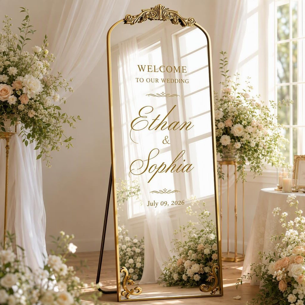 21"x 64" Arched Full Length Mirror, Freestanding Floor Mirror with ...