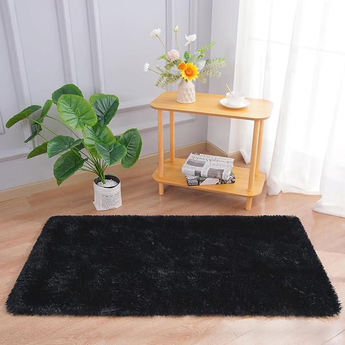 Chicrug Soft Area Rugs for Bedroom Living Room Plush Fluffy Rug 2x4 Feet - Image 4