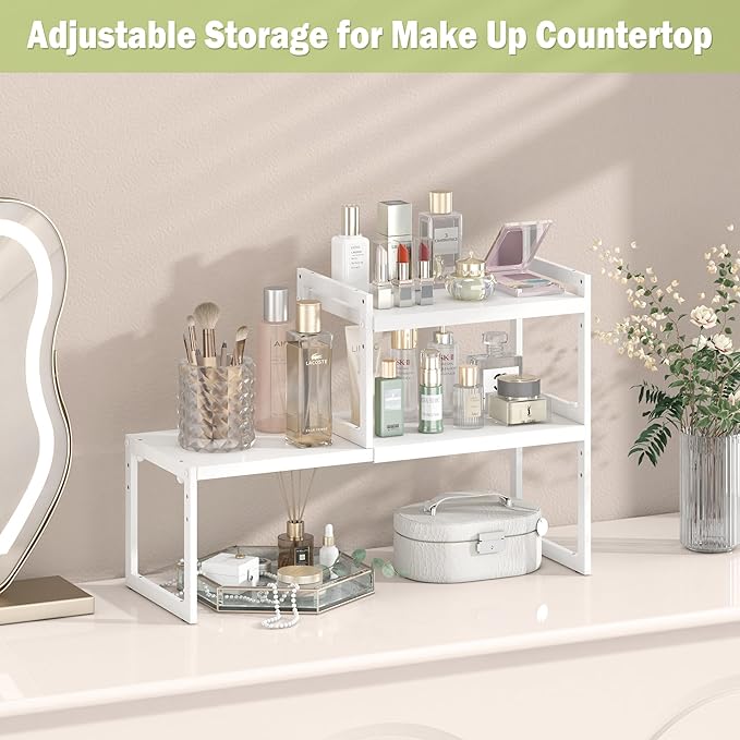DOLALIKE Expandable Kitchen Countertop Organizer, Stackable Cabinet Shelf - Image 8