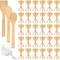 Reallnaive 108 Pcs Bamboo Spatula Wooden Kitchen Utensil Bulk 12''wood Spoon by Unknown