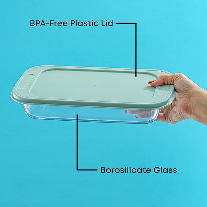 JoyJolt 8-Piece Borosilicate Glass Oven Dishes - Image 4