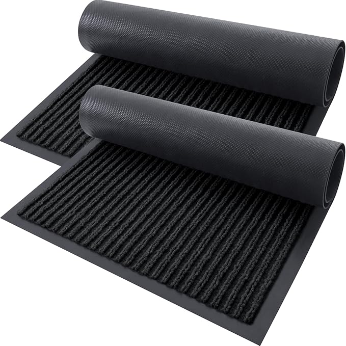 OLANLY Front Door Mat Indoor Outdoor Entrance, Waterproof Heavy Duty Doormat by OLANLY