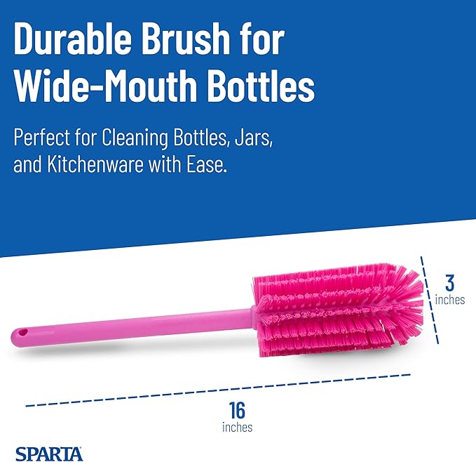 SPARTA Scrub Brush Bottle Brush, Dishwasher Safe Brush - Image 3