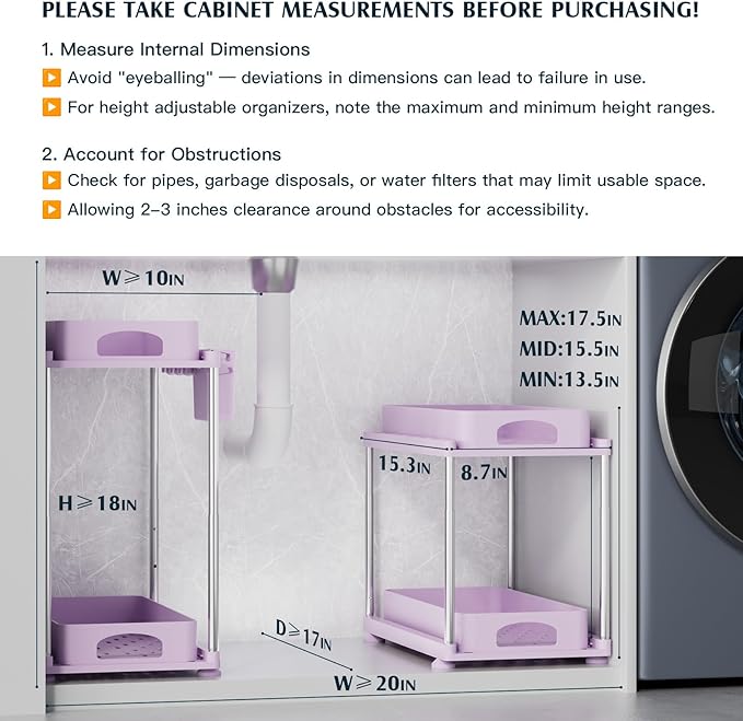 VERIFOST Under Sink Organizer - Image 6