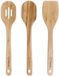 Chef Pomodoro Bamboo Cooking Utensils 3-Piece Set, Large 12.5-Inch Wooden by ChefPomodoro