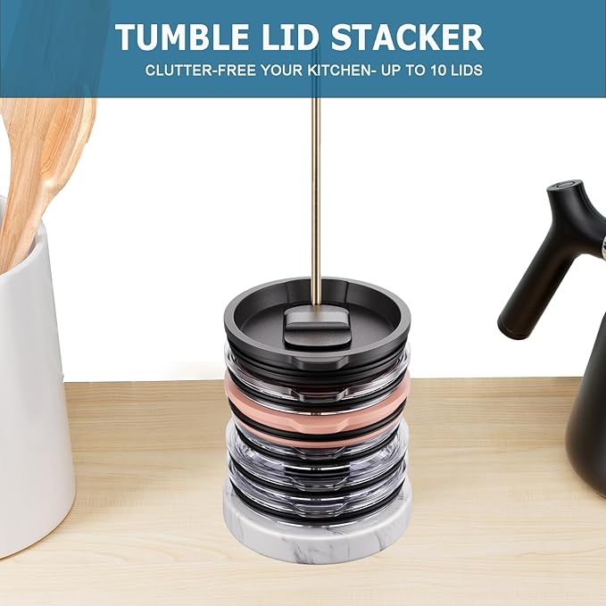 Stainless Steel Tumbler Lid Organizer - Image 6