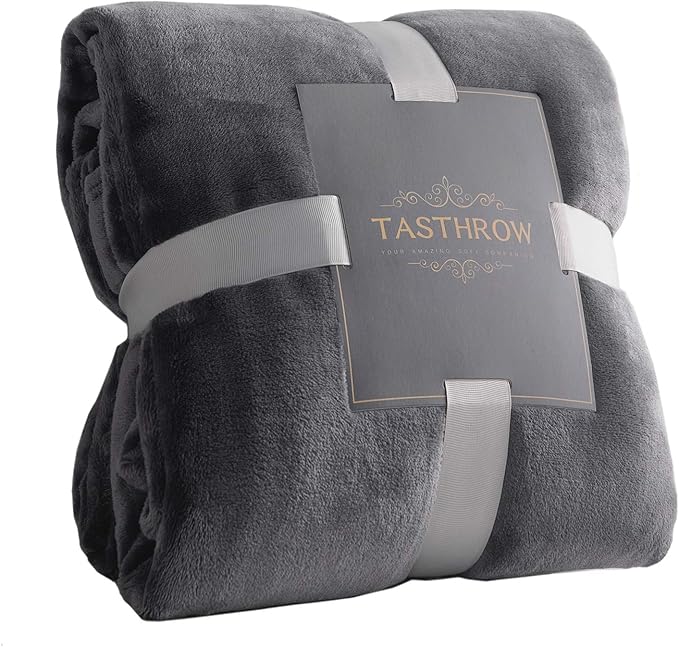 TASTHROW Large Flannel Fleece Throw Blanket, 50×70 Inch by TASTHROW