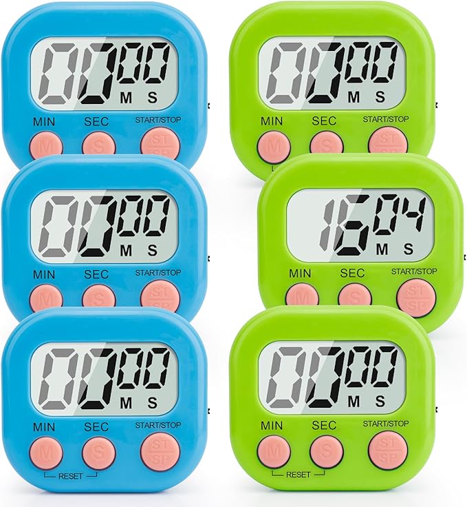 Digital Kitchen Timer, Magnetic Countdown Minute Simple Timer by enithElite