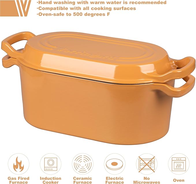 VORRINGARD Oval Dutch Oven Pot