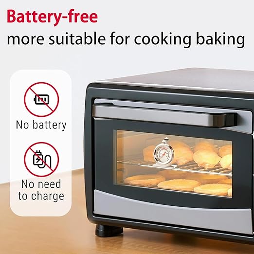 CloudHand Oven Thermometer 50-300°C/100-600°F Electric/Gas Oven Temperature - Image 5