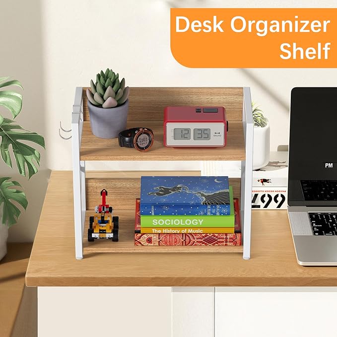 RUILALIFE Kitchen-Countertop-Organizer-Shelf, 2 Tier Coffee Bar Station - Image 7