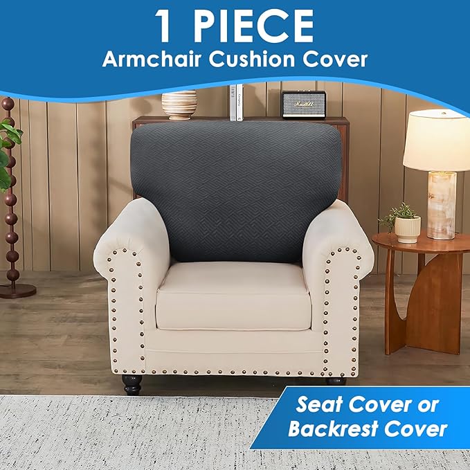 XINEAGE Couch Cushion Covers Seat Cushion Cover Thick Stretch Sofa Slipcovers 1 - Image 4