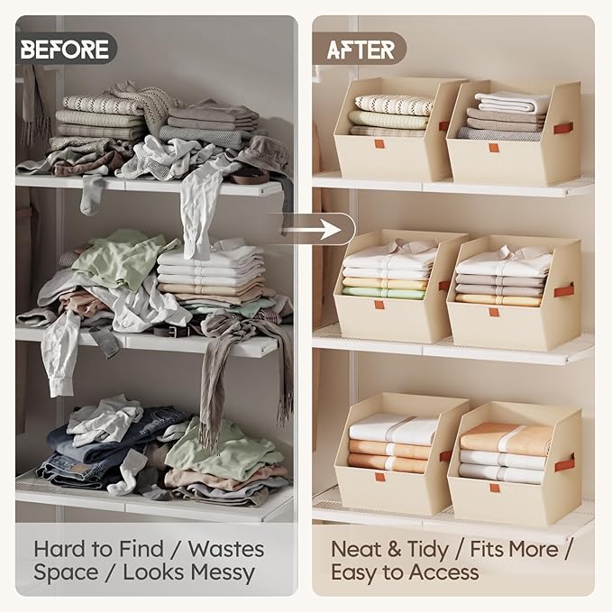 Homsorout Fabric Closet Storage Cubes - Image 3
