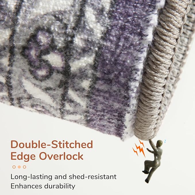 OPPODREAM Soft Area Rugs 4x6, Low-Pile Washable Rugs 4x6 - Image 4
