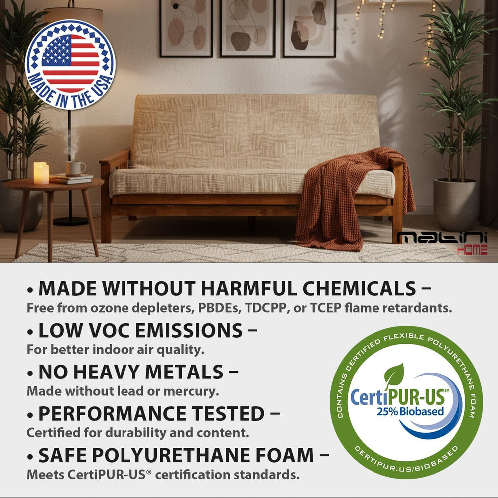 Matini Home Memory Foam Futon Mattress, Foldout Couch Futon Mattress - 54x80 ...