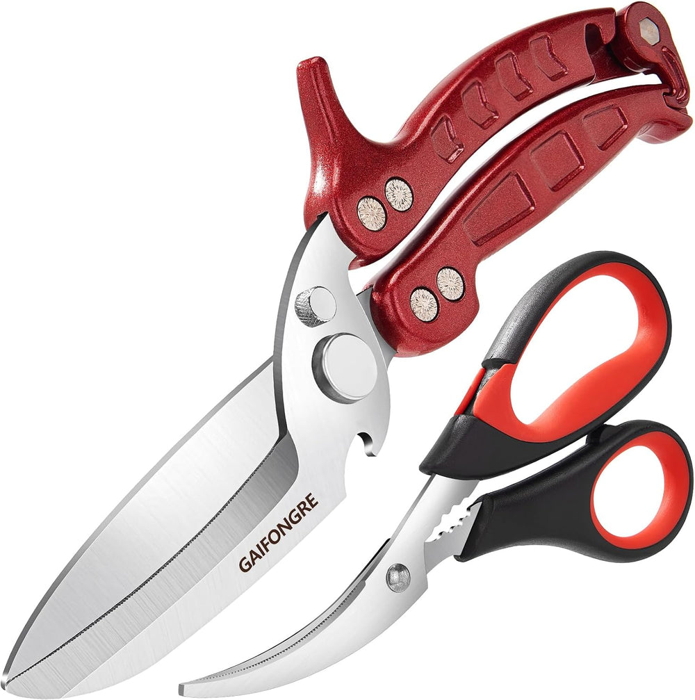 Heavy Duty Poultry Shears Seafood Scissors 2pcs set, Kitchen Shears