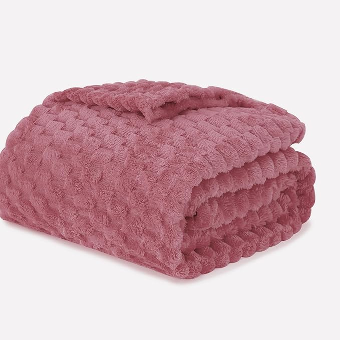 Dusty Pink Throw Blanket 60"×80" inches Gifts - Image 5