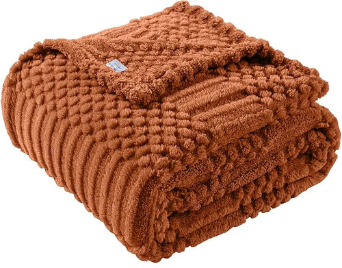 50x70 Inch Rust Throw Blanket by Unknown