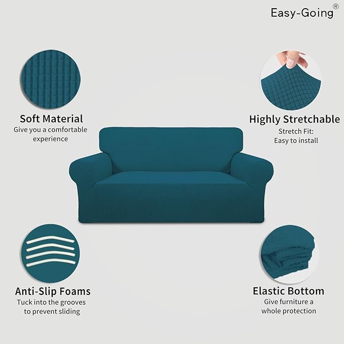 Easy-Going Stretch Oversized Loveseat Slipcover 1-Piece Sofa Cover Furniture - Image 3