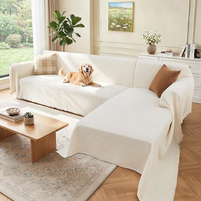 Sectional Couch Covers, 2 Pieces Washable L Shaped Couch Covers Sofa Blanket by Unknown