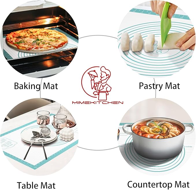 Non-Stick Silicone Pastry Mat, Silicone Baking Mat - Image 3
