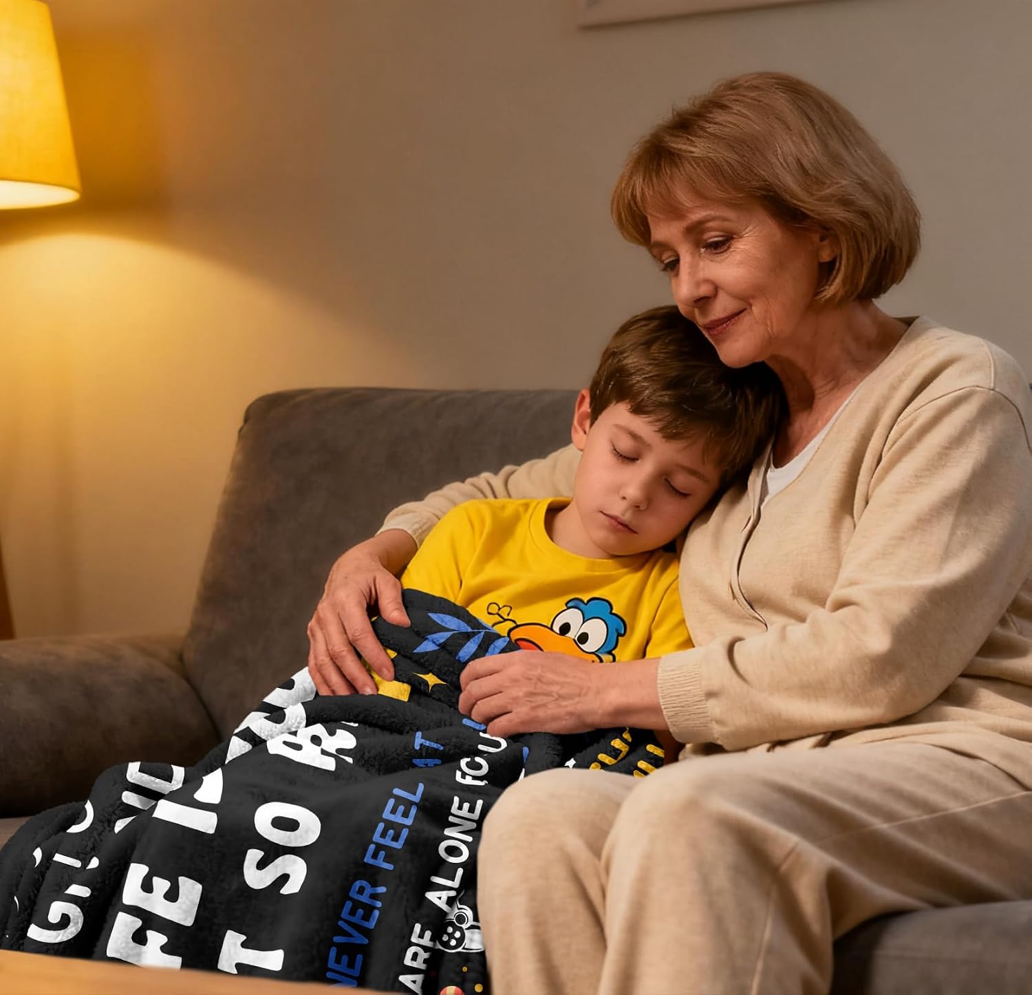 Grandson Gifts from Grandma Grandpa Blanket 60"x50", Birthday Gifts for Grandson, Birthday Decoration, to My Grandsons Gift Throw Blankets from Nana Papa, Best Grandsons Ever
