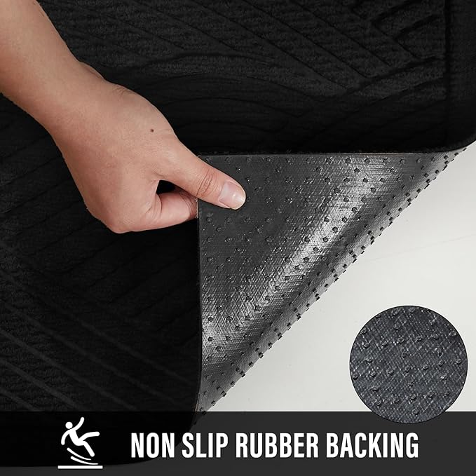 HIYARD Sturdy Front Door Mat, Absorbent Muddy Dirt Resist Welcome Door Mats - Image 3
