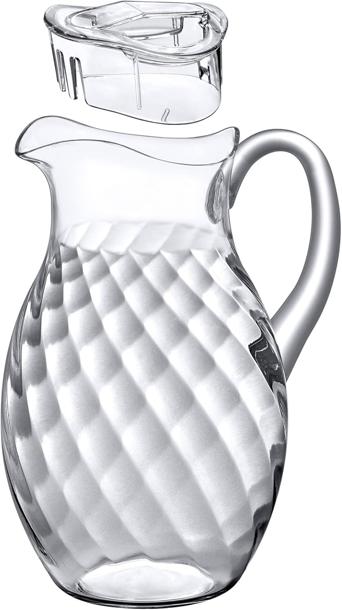Amazing Abby - Bubbly Whirly Grand - Plastic Pitcher, Fridge Jug, Shatter-Proof