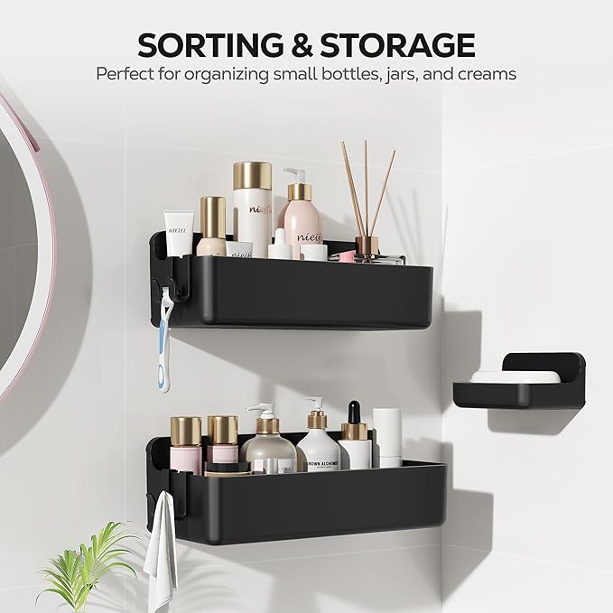 Nieifi Adhesive Wall Shelf, Shower Shelves, Shower Organizer - Image 8