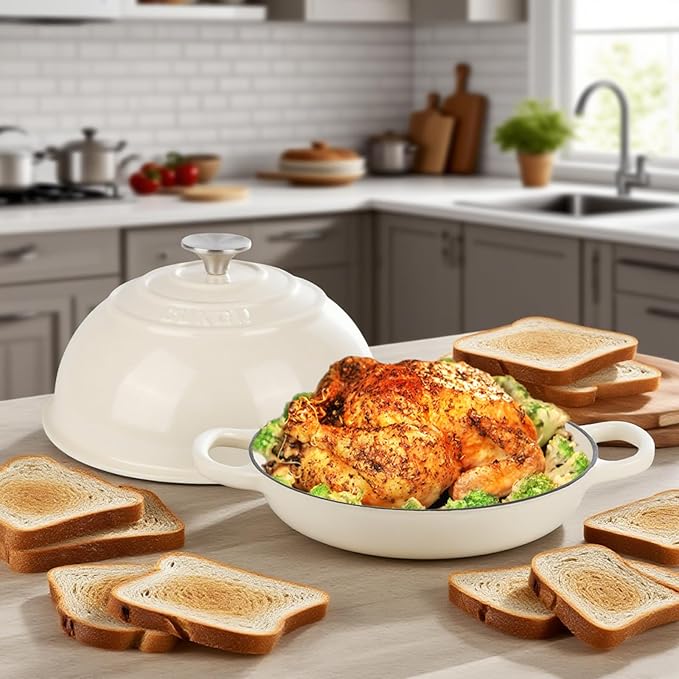 CUKOR 7QT Dutch Oven Pot With Lid, Enameled Cast Iron Dutch Oven - Image 5