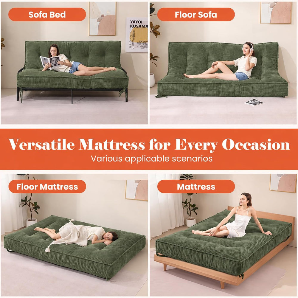 Erament 8 Inch Futon Mattress Full Size, Futons Sofa Bed Convertibel Sleeper ...