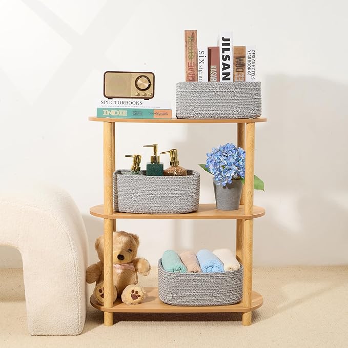 MiniArk Small Storage Baskets for Organizing | Closet Organizer Bins | Shelf - Image 6